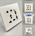 USB Light Plug | Switch Board | Double Usb plud & Light Plug. 