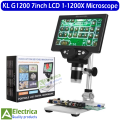KL G1200 1-1200X Microscope Digital Portable 7" LCD Video Microscope 12MP for Soldering Electronic PCB Inspection Continuous Zoom by Electrica. 