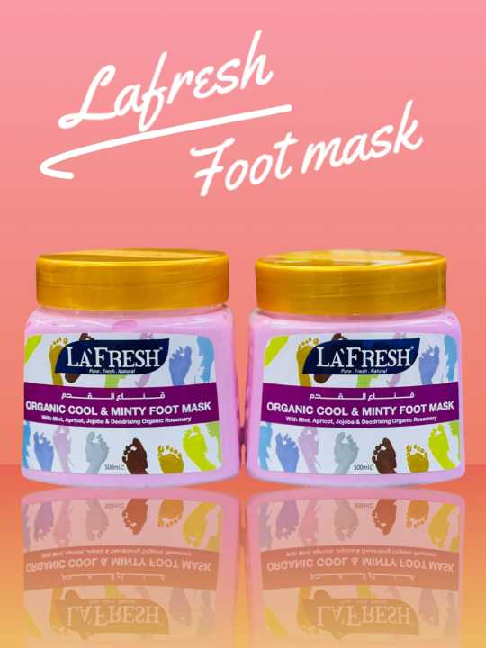 La' Fresh Organic Cool & Minty Foot Mask - 500ml