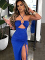 Sleeveless Sexy Female Midi Backless Dresses Slim Night Club Party Women's Dress Bodycon Vestidos Elegantes Para Mujer. 
