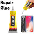 T8000 Soft Anti-Vibration Electronic Components Glue Clear Contact Phone Repair Adhesive with Precision Applicator 15/50/110 ML. 