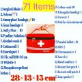 First aid box for home with medicine | survival kit | +75 items | pill box | organizer. 