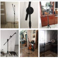 Iremax microphone stand, microphone stand, condenser microphone stand, high-low adjustment, 105-185 m Folding lightweight handheld boom microphone stand condenser microphone stand. 