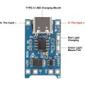 10pcs 5V 1A 18650 TP4056 Lithium Charging Lithium Battery Charging Board Type C Charge Module With Protection board.