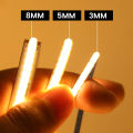 3MM 5MM 8MM COB Strip 5V 12V FOB LED Light Bar 320Leds/M 3000K 4000K 6000K High Density Flexible Ribbon Rope Tape Cabinet Light. 