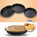 New Round Dish Deep Pizza Pan Non-stick Pie Tray Baking Kitchen Tool 24cm Steel. 