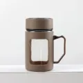 Glass Mug With Handle 500ml Easy To Clean. 