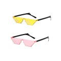 1/2/3/6Pcs Mosaic Sunglasses Cool Party Vintage Shades Eyewear For Men Pixelated Sunglasses Funny Women Glasses. 