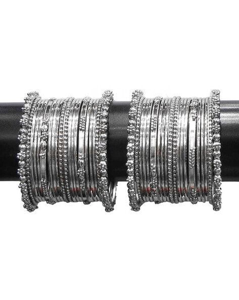 Steel silver choriya for eid collection 24 piecs