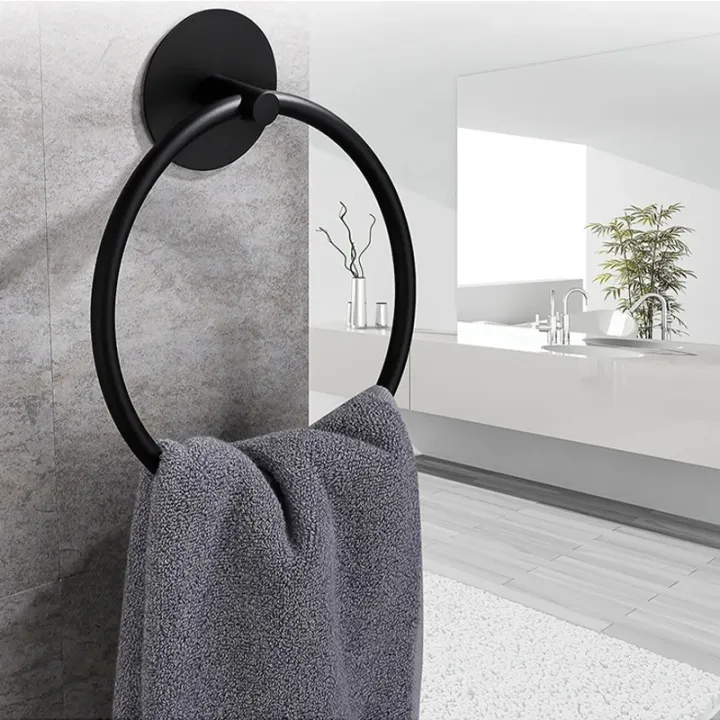 Bathroom%20Stainless%20Steel%20Towel%20Ring%20Stylish%20Design%20Hanging%20Hole-Free%20Adhesive%20Towel%20Storage%20Rack%20Bathroom%20Accessories%20Decoration%20-%20Image%205