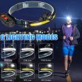 Induction Headlamp XPG+COB LED Head Lamp with Built-in Battery Flashlight Multi-function USB Rechargeable 6 Modes Head Torch. 