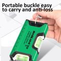 Portable Bubble Level High Precision Aluminum Construction Leveling 100-200MM Strong Magnetic Leveler Mini Spirit Level Tool. 