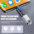 CASIFY OTG10 6A 120W Type C Otg USB 3.1 Otg Super Fast Data Transfer Charging Type C OTG Mini Metal Black.