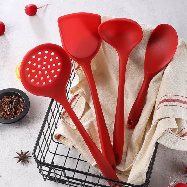 5pcs%20Set%20Best%20Plastic%20Kitchen%20Utensil%20Set%20silicone%20kitchen%20utensils%20Spatula%20Plastic%20Leaky%20Spoon%20Sieve%20Dishwasher%20Safe%20-%20Image%204