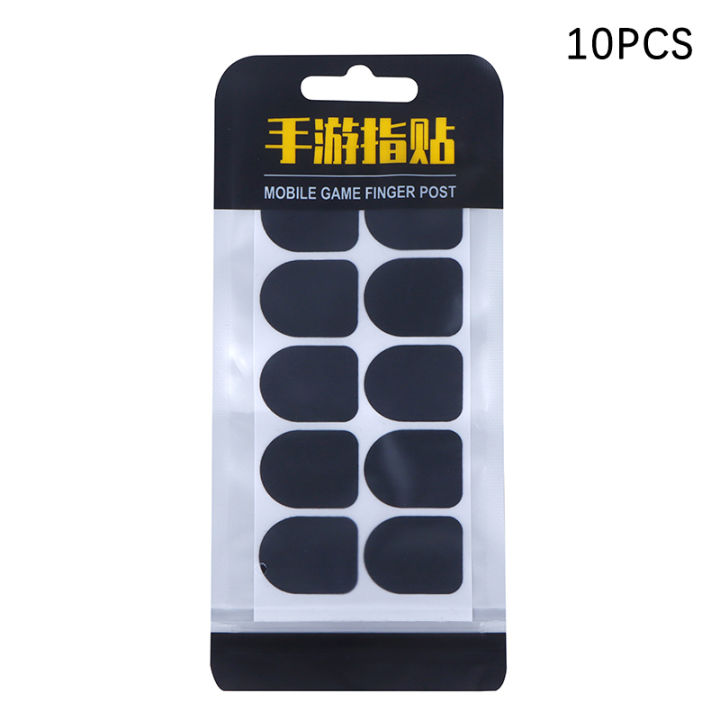 10 Pcs Mobile Game Finger Stickers Full Touch Screen Finger Sticker Sweat-Proof & Breathable Screen Contact Stickers For Gloves