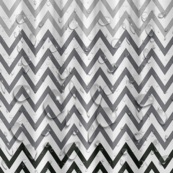 Modern%20Chevron%20Shower%20Curtain%20-%20Black%20&%20White%20Waterproof%20PEVA%20Bathroom%20Decor%E2%80%8B%20-%20Image%204
