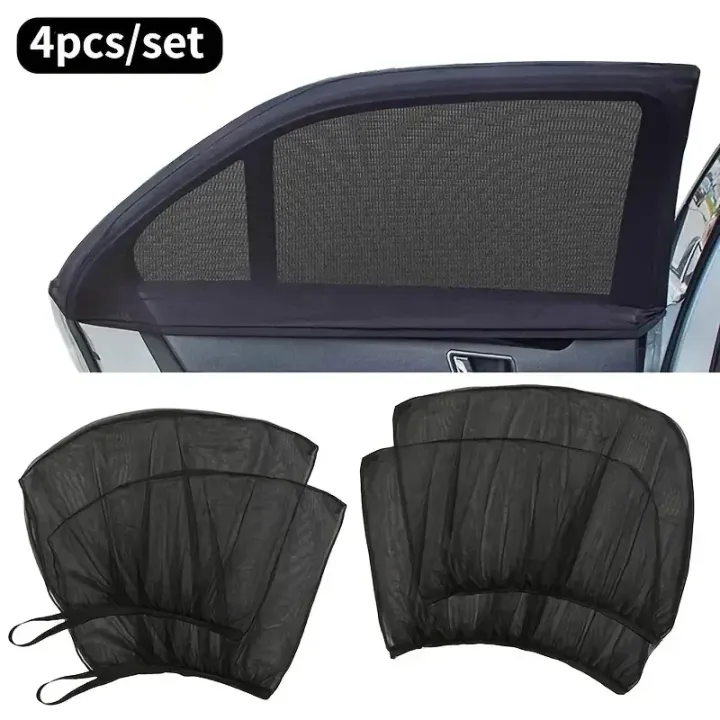 NEW%204pc%20Car%20Sun%20Shade%20Styling%20Accessories%20Hook%20&%20Loop%20Car%20Window%20Sun%20Shade%20Set%20-%20Easy%20Install,%20Cool%20Interior%20&%20Privacy%20Sun%20Visor%20-%20Image%202