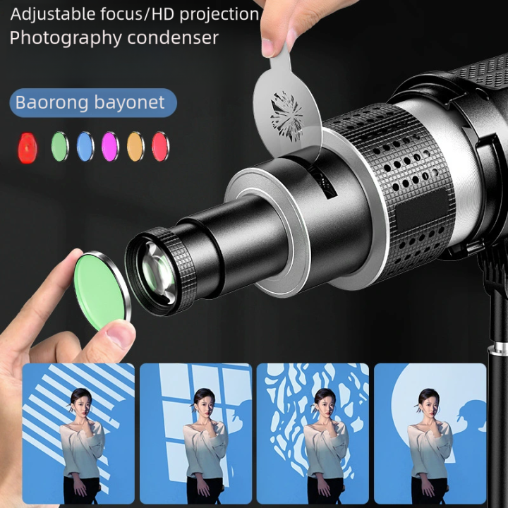 Bowens%20Mount%20Flash%20Snoot%20Conical%20Lens%20Video%20Artist%20Moing%20Shape%20Photo%20Studio%20%20Light%20Kit%20with%20Optical%20Spotlight%20Lens%2035%20Gobos%20-%20Image%204