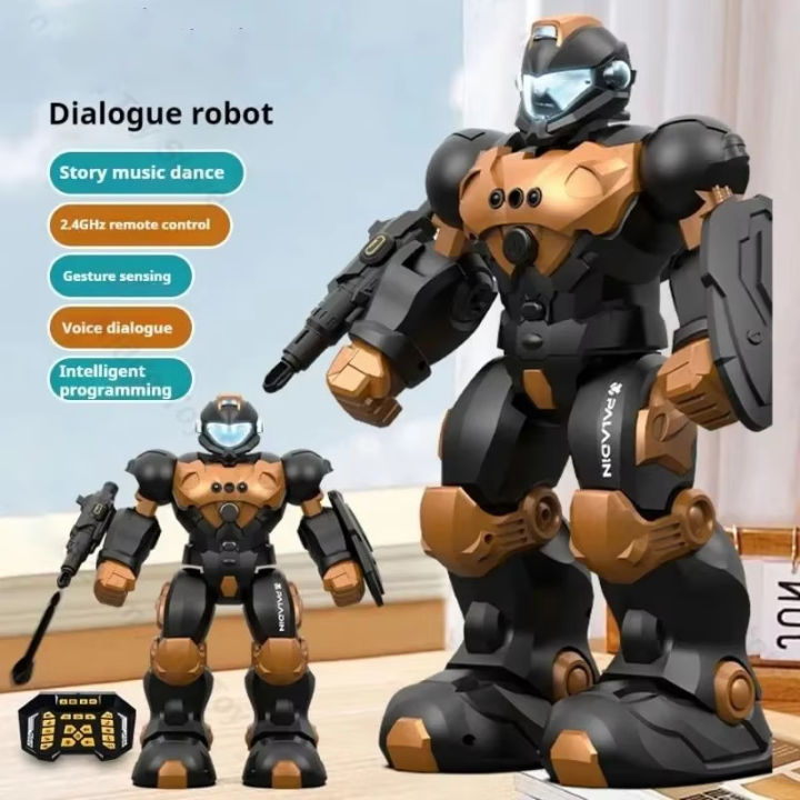 RC Robot Toy Intelligent Programming Voice Controlled Gesture Remote ...