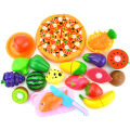 Children Pretend Goodies Play Simulated Kitchen Toys Plastic Cutting Food Kids Toy Object Cognition Boys Girl Birthday Gifts TMZ. 