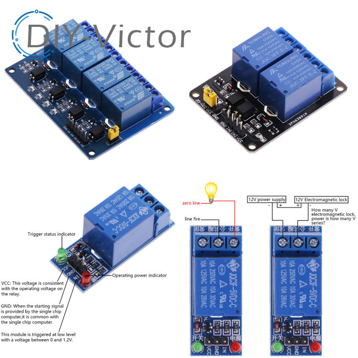 1%202%204%206%208%20Channel%20DC%205V%2012V%20Relay%20Module%20with%20Optocoupler%20Low%20Level%20Trigger%201%20Way%20Expansion%20Board%20For%20Arduino%20Raspberry%20Pi%20-%20Image%205