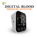 Digital Blood Pressure Monitor with Voice Function - Automatic BP Machine for Upper Arm, Large LCD Display, Bluetooth, and USB Power Supply. 