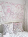 VIKAMA Sweet Dream Tapestry Cake Bow Pink Purple Heart Bedroom Girl's Room Decor Dreamy Healing Style Wall Decoration.