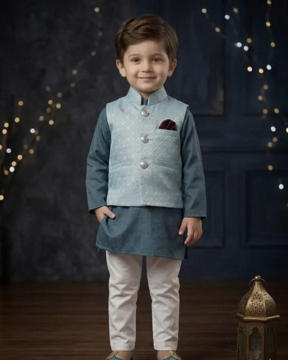 demanding%203%20pcs%20party%20panjabi%20set%20for%206month%20to%207%20years%20baby%20boys%20-%20Image%202