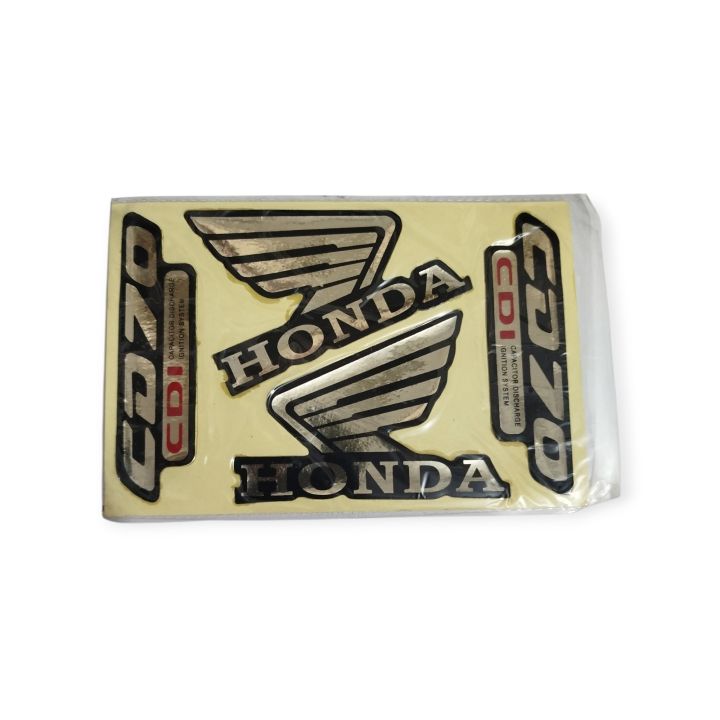 Cd70 Engine Sticker Honda CD 70 Full Sticker Set | Decal Kit for Tank & Side Cover - OEM ...