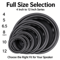 2PCS 4-12 inch Woofer Speaker Repair Parts  Surround Edge Folding Ring Subwoofer(100~300mm) 4 5 6.5 7 8 10 12. 