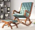Seat Teak Wood Rocking Chair. 