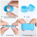 WEST BIKING 2pcs Road Bicycle Handlebar Strap Tape Fixing Silicone Ring Anti-Slip Sleeve Loop High Elastic Handlebar Tape.