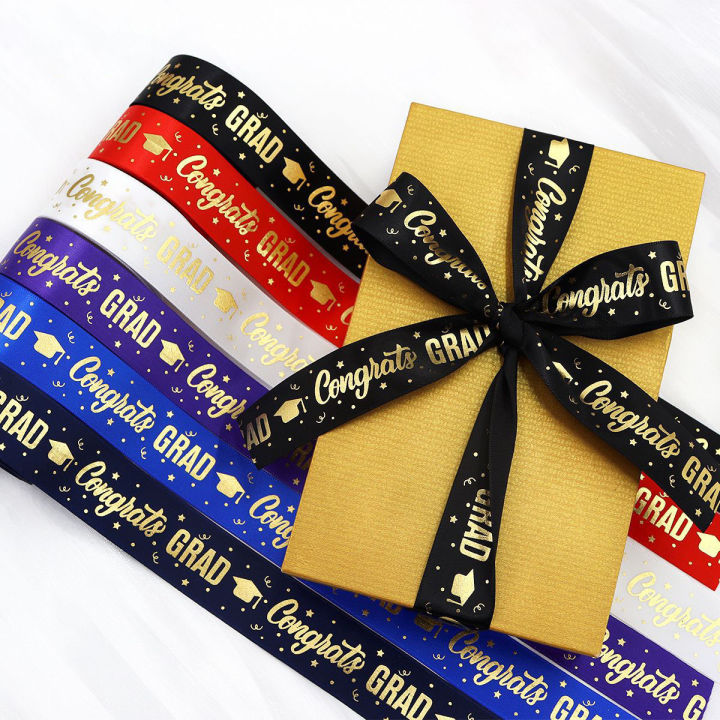 1 Roll，5 Yards 2025 Graduation Gift Packaging Ribbon,Decoration Party ...