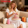 1Pc 230g Hollow Crochet Yarn Ice cool Thread Crocheting Hat Bag Summer Sun Hat Ice Rope DIY Hook line DIY Mat Cushion. 