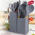 19 Pieces Kitchen Spatula And Knife Set. 