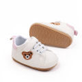 White Baby Shoes Cute Bear Casual Sneakers Toddler Non-slip Newborn Boy Girl First Walkers. 