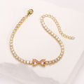 High Quality Bow Tennis Bracelet For Women Sparkling Luxury Crystal Cubic Zirconia Bracelet, Women's Jewelry. 