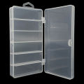 1pc PVC 6 Compartments Bait Box 17.5*9.5*3cm Soft Bait Hook Bait Organizer Storage Container Fish Hook Portable Storage Box. 