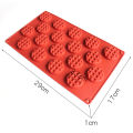 DIY Cute Round Waffle Making Mold Practical Chocolate Making Tool Aroma Candle Silicone Mold Food Grade Silicone Baking Supplies.
