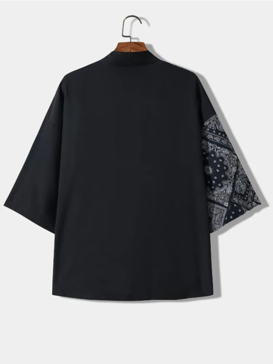 Men's%20Casual%20Kimono%20Style%20Japanese%20Letter%20Print%20Loose%20Fit%20Open%20Front%20Shirt%20Adult%20Clothes%20for%20Summer%20Vacation%20Resort%20Photograph%20-%20Image%202