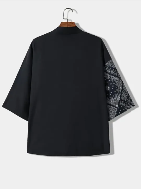Men's%20Casual%20Kimono%20Style%20Japanese%20Letter%20Print%20Loose%20Fit%20Open%20Front%20Shirt%20Adult%20Clothes%20for%20Summer%20Vacation%20Resort%20Photograph%20-%20Image%202