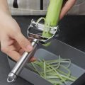 4 in 1 Stainless Steel Multi-function Peeler Slicer Vegetable Fruit Potato Cucumber Grater Portable Sharp Kitchen Accessory Tool.