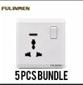 5 Pcs Fulinmen Multi Switch or Universal Switch or Multy Switch Or Flug Base or Flug Point or Multy Flug Base Best Quality. 