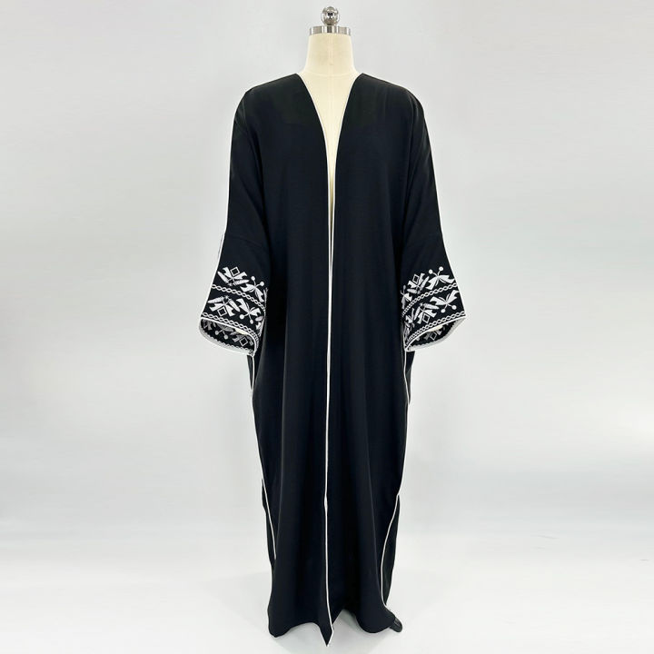 Fashion%20Classic%20Embroidered%20Abaya%20Hijab%20Dress%20Kimono%20Coat%20Outwear%20Women%20Long%20Sleeve%20Loose%20Arabic%20Muslim%20Dubai%20Moroccan%20Caftan%20-%20Image%206