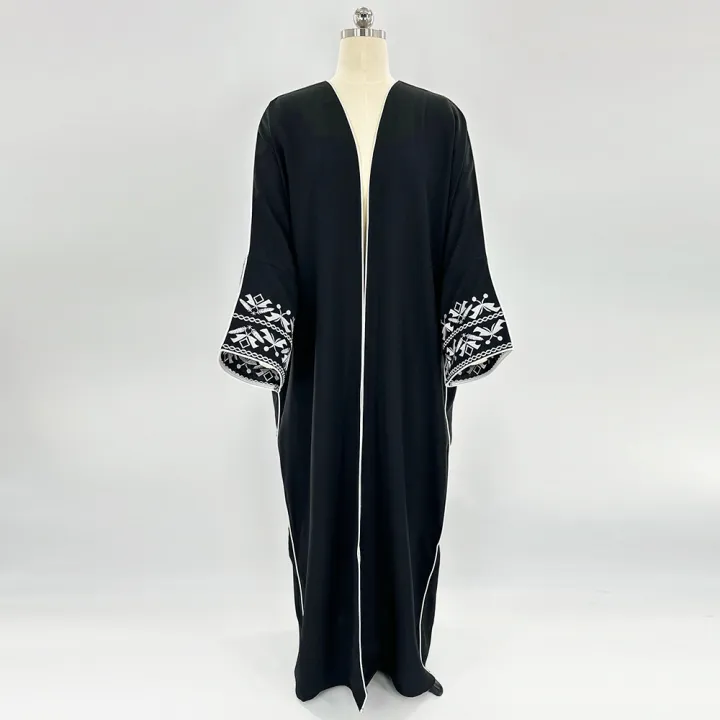 Fashion%20Classic%20Embroidered%20Abaya%20Hijab%20Dress%20Kimono%20Coat%20Outwear%20Women%20Long%20Sleeve%20Loose%20Arabic%20Muslim%20Dubai%20Moroccan%20Caftan%20-%20Image%206