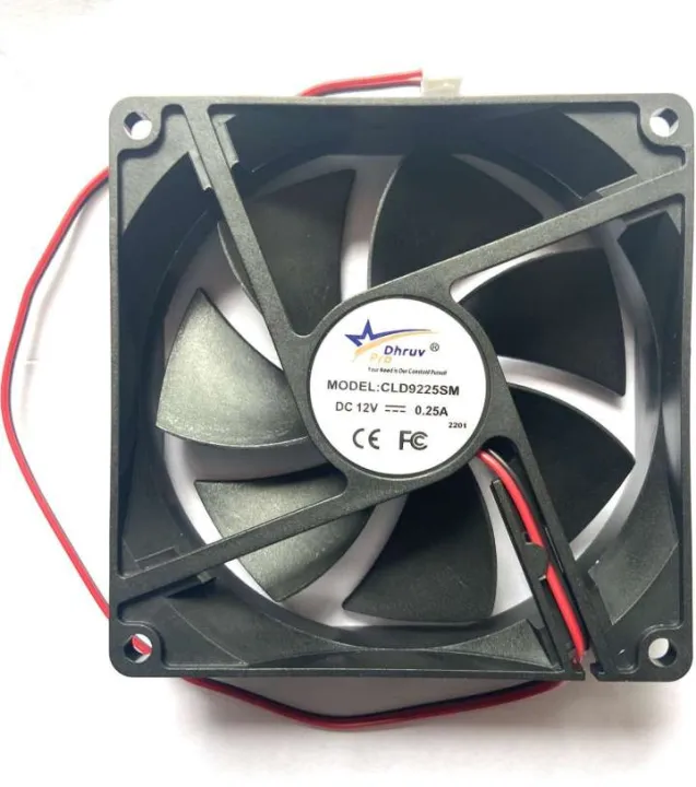 12V DC Cabinet Fan 3.5-Inch Square (90*90*25 MM) D/C Cooling fan