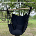 1pc Leisure Fabric Hammock Chair Outdoor Swing Chair Hammock Dormitory Hammock Chair Anti Rollover Hammock With Storage Bag. 