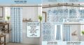Waterproof Shower Curtain With 12 Rings For Bathroom Toilet.