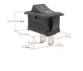 5 Pcs KCD1-101 Push Button 21x15mm Mini Switch 2-Pin SPST Snap-in On/Off Rocker Switch Arduino DC Motor Fan Pump. 