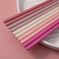 5Pairs Macaron Color Chopsticks Japanese-style Anti-slip High Temperature resistance Sushi Stick Reusable Household Tableware. 